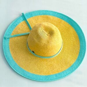 STRAW HAT, NEVER WORN, SUPER PRETTY, MIAMI STYLE, HBY